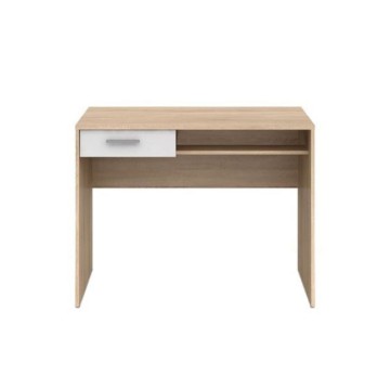 Scrivania con cassetto 100x59x75,5H colore rovere bianco Nepo