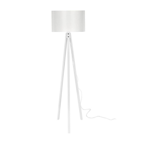 Lampada da terra Rodi ASZ1233 treppiede legno e paralume tessuto bianco Lampada da terra Rodi ASZ1233 treppiede legno e paralume tessuto bianco
