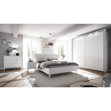 Camera da letto bianco opaco Pamuk