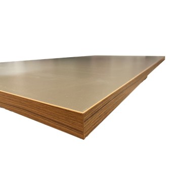 Tavolo rettangolare cacao gambe tonde alluminio 160x80 cm Manila