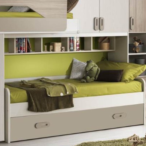 cameretta soppalco verde