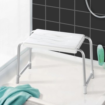 Sgabello per vasca da bagno o doccia bianco KV02 capacità di carico 150 kg