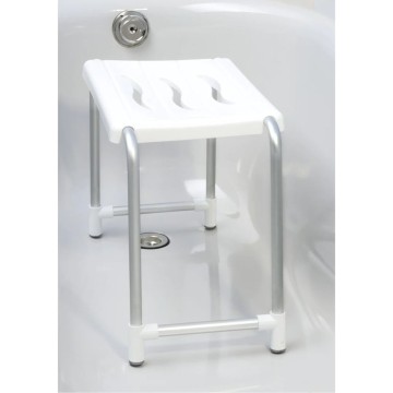 Sgabello per vasca da bagno o doccia bianco KV02 capacità di carico 150 kg
