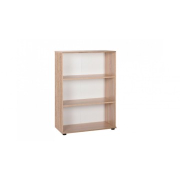 Libreria 100h cm bassa con tre ripiani colore sonoma