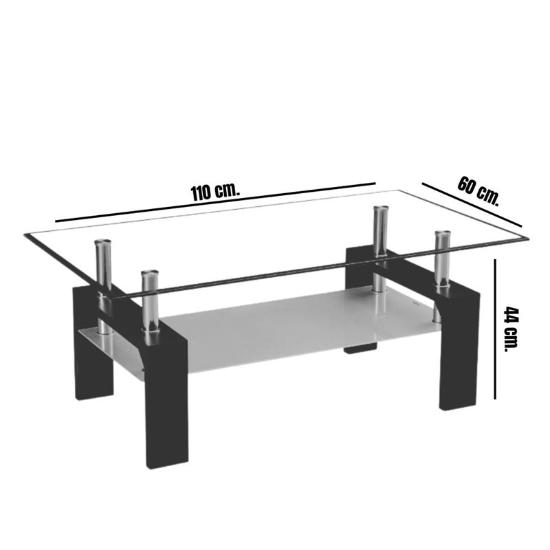 Tavolino Krell Toeletta con con specchio colore sonoma e bianco