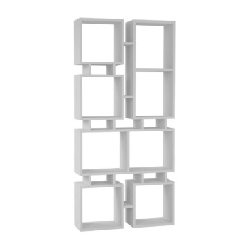Libreria bifacciale bianca Rail 79x166,5