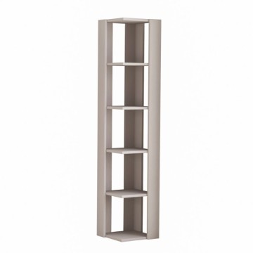 Libreria angolare tortora 5 ripiani 34x34x161 Nati