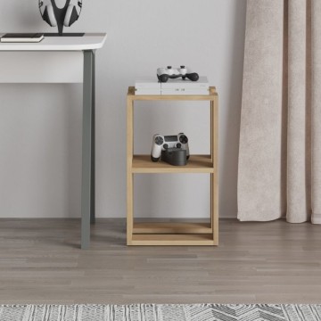 Comodino due ripiani rovere Lonie 34x30x55h