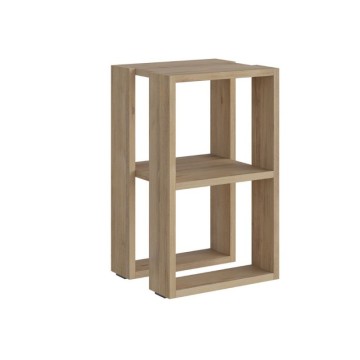 Comodino due ripiani rovere Lonie 34x30x55h