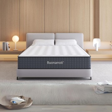 Materasso matrimoniale 160x190X25H molle insacchettate e memory foam Balto