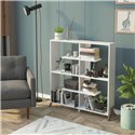 Libreria bianca con piedini a croce Kipp 113x28x117h