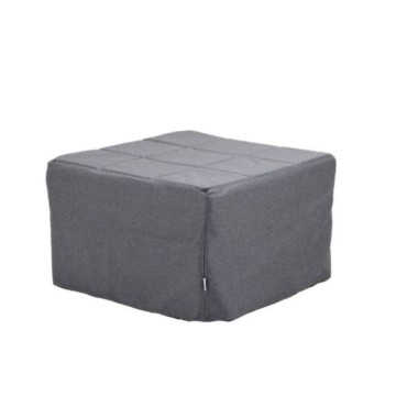 Pouf trasformabile in letto Vega tessuto grigio