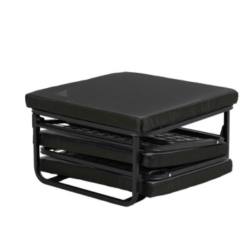 Pouf trasformabile in letto Vega tessuto marrone