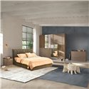 Camera da letto bronzo mercure Quinn con letto contenitore