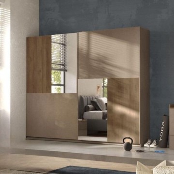 Camera da letto bronzo mercure Quinn con letto contenitore