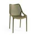 Sedia polipropilene verde oliva Bilros