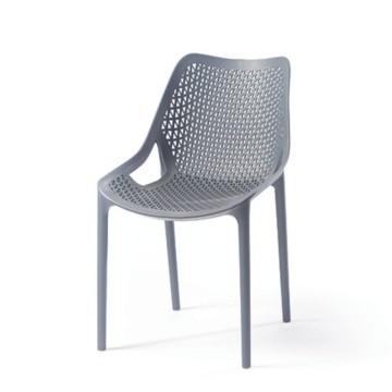 Sedia polipropilene grigio Bilros