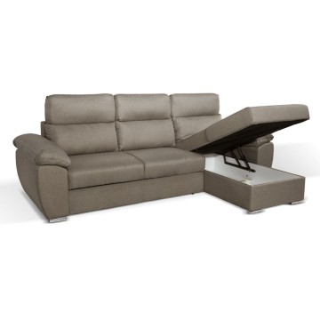 Divano con penisola contenitore grigio rabbit Como II Twist03