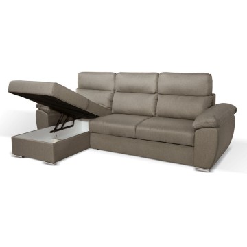 Divano con penisola contenitore grigio rabbit Como II Twist03