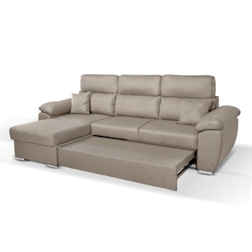 Divano con penisola contenitore grigio rabbit Como II Twist03