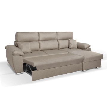 Divano con penisola contenitore grigio rabbit Como II Twist03