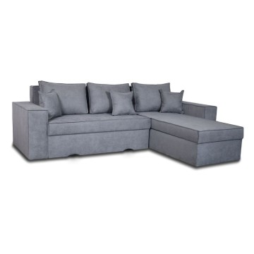 Divano con penisola contenitore reversibile grigio cenere Olymp-M Enjoy23