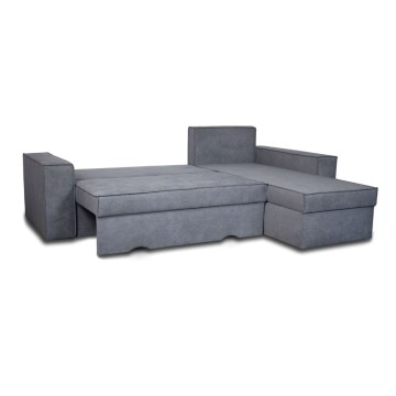 Divano con penisola contenitore reversibile grigio cenere Olymp-M Enjoy23