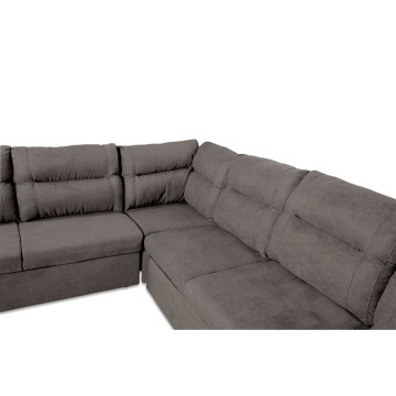 Divano angolare con letto e 2 contenitori Washington khaki