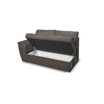 Divano angolare con letto e 2 contenitori Washington khaki