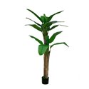 Pianta artificiale Banano 160h con vaso e 2 fusti