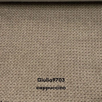 Divano con penisola contenitore cappuccino ComoII tessuto giulia9703