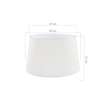 Lampada da terra treppiede noce con paralume Tripod bianco DECONOCE2736