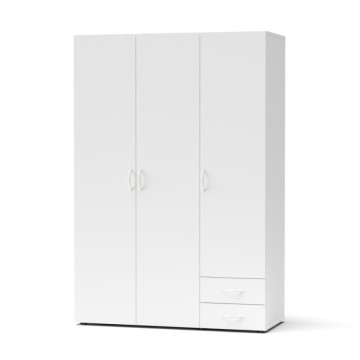 Armadio 3 ante e 2 cassetti bianco Seba3 120x51,6x177h