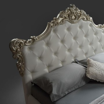 Letto matrimoniale con contenitore colore bianco - Savoia
