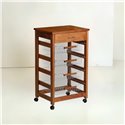 Carrello da cucina 4 cestini estraibili ed un cassetto Vesuvio rovere