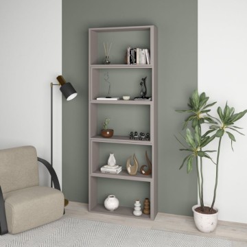 Libreria estensibile angolare Wish tortora 72x22x200h