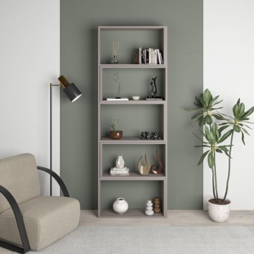 Libreria estensibile angolare Wish tortora 72x22x200h