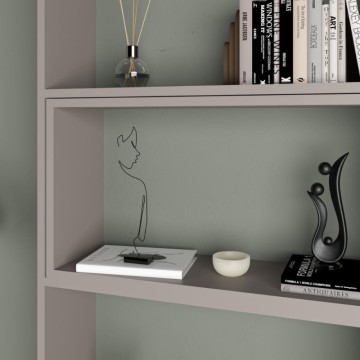 Libreria estensibile angolare Wish tortora 72x22x200h