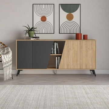 Madia rovere e antracite 4 ante Fiona 180x35,6x82H