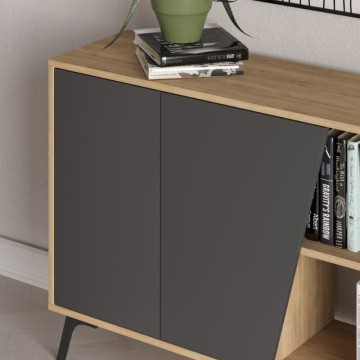 Madia rovere e antracite 4 ante Fiona 180x35,6x82H