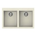 Lavello incasso 2 vasche 79x50 Smeg VZ3434P panna