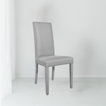 Sedia Nancy ecopelle colore grigio