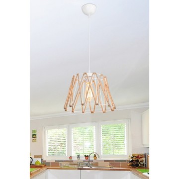 Lampada a sospensione metallo bianco e corda Evren ASZ1029