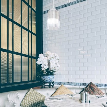 Lampada da soffitto con paralume triangolare in plastica trasparente Optical MDL4125