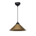 Lampada da soffitto con paralume in metallo bronzo Sava ASZ1619