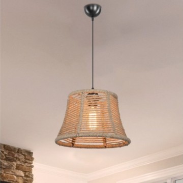Lampada da soffitto paralume in iuta stile rustico Besta ASZ1745