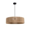Lampada da soffitto in carta effetto bamboo caffè stile rustico Roya ASZ1747