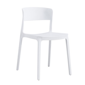Sedia in polipropilene bianco design moderno Diaspro