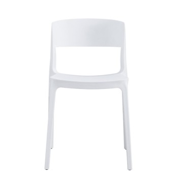 Sedia in polipropilene bianco design moderno Diaspro