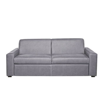 Divano letto 3 posti Flash tessuto Roma23 colore grigio 199x98x84h